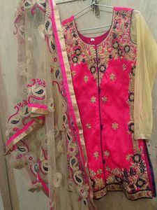 Heavy Embroidery Patiyala Suit Set