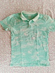 DNMX Tropical Print Polo Shirt -