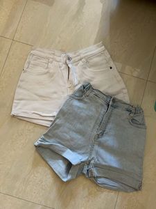 Two Pairs of Denim Shorts