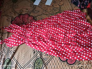 Red And White Party Wear Dress