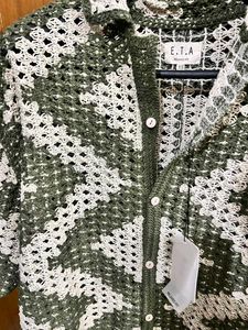 ETA WESTSIDE RELAXED FIT CROCHET SHIRT