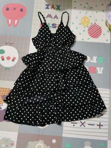 Polka Dot Ruffle Mini Dress