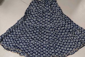 Floral Print Ethnic Skirt