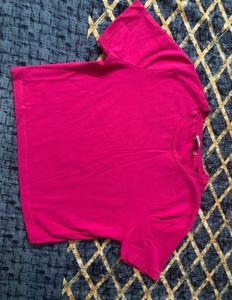 Zara Bright Pink Basic Tee