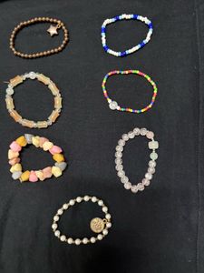 Set of 10 Beaded Bracelet