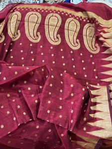 Elegant Maroon Saree