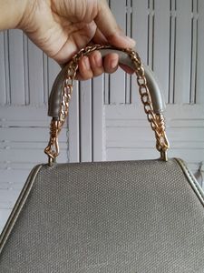 Exotic&#39; Silver Handbag