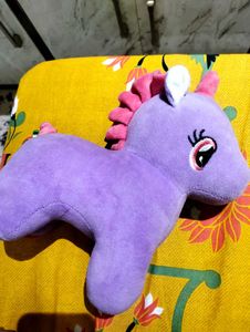 Cute Purple Unicorn Plush Pillow