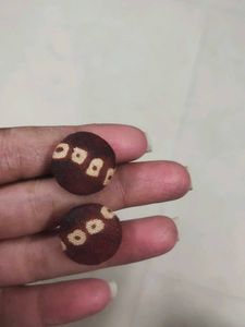 Short Kurti With Handmade Earrings