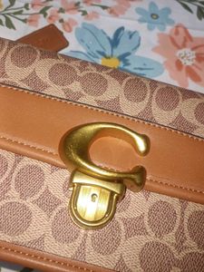 Coach Coated Canvas Signature Shoulder Bag