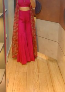 Designer beautiful dress blouse,sharara&amp;shrug