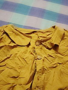 Mustard Crop Top Jacket