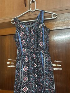 Patterned Sleeveless Dress