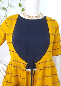 Haldi | Layered Kurta with Trousers