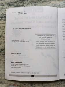 Workbook on A Collection of ICSE Poems and Short Stories