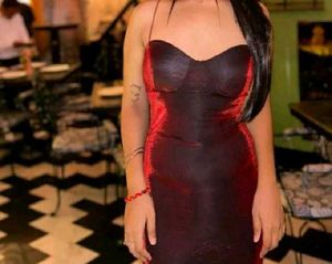 Brand New(Savana Dual Shade)Red Shimmer Mini Dress