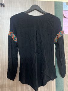 Black Kurti Top