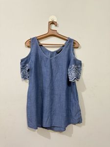 Beautiful Embroidery Pure Cotton Top