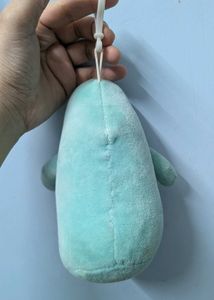No Face Plush Keychain Aqua Blue