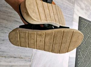 Combo of 2 used black Sandals