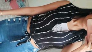 Striped Tie-Front Top