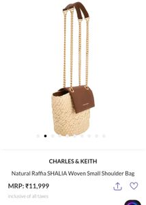 charles keith brand new bag with tag nd dust cover