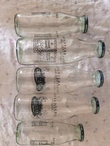 5 Keventers Glass Bottles