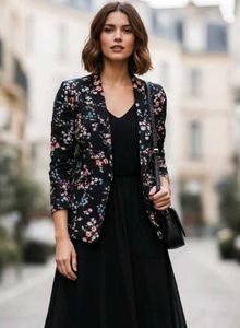 Floral Print Blazer