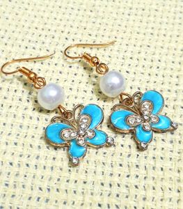 Evil Eye Flower Earrings