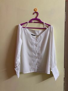 New Harpa White Off Shoulders Top - XL Size