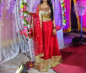 Such A Beautiful Red Lahenga