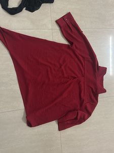 Maroon Casual Top