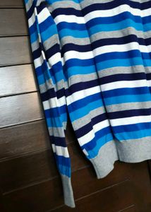 Baleno Men Striped Cotton Knit Sweater
