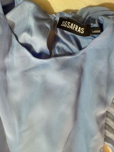 Blue Cape Style Dress - Like New