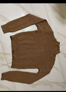 Brown Turtleneck Sweater