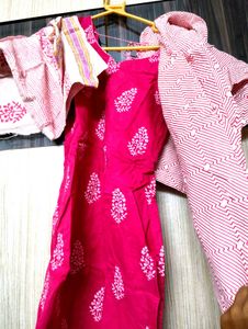 Beautiful Pink Chudidar Set with Duppata