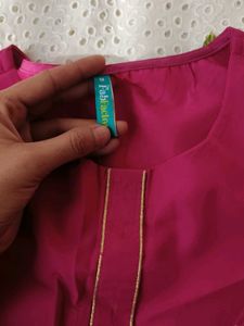 Pink Anarkali Kurta Set