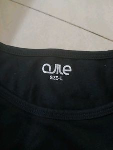 Ajile Black Tank Top - B.E Limitless Waistband(L)