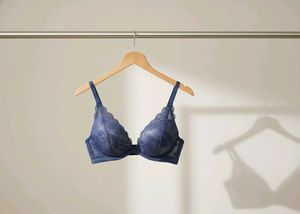 Navy Blue Lace Bra