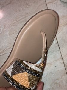 Luna Blu Festive Beaded Flats