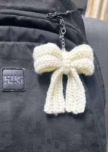 Crochet Bow Keychain