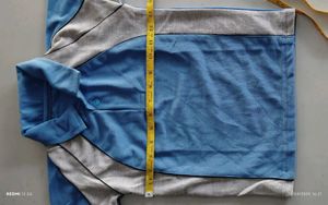 Blue & Gray Polo T Shirt