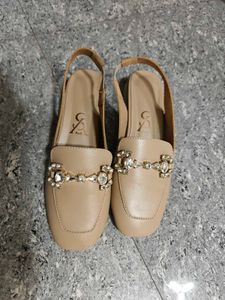 A&S Sling Back Loafer Style Flats