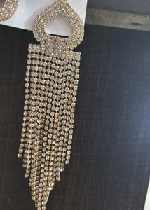 Glamorous Rhinestone Dangle Earrings