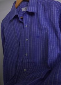 Givenchy Blue Plaid Button-Down Shirt