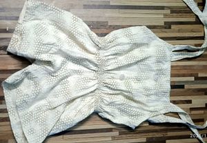 White patterned Top baby