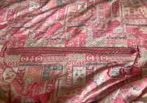 Ethnic Kaftan Kurta Set With Plazzo &amp; Sequin Belt