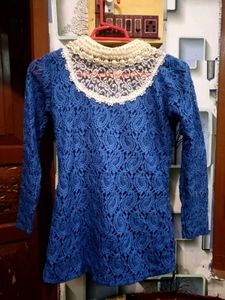Blue Colour Korean Top