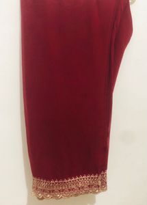 Ethnic Elegant Maroon Embroidered Kurta