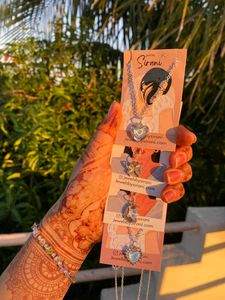 Silver Chain Necklace Set